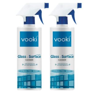 Vooki Ecofriendly Smooth Glass Surface Cleaner, Non-Toxic, for All Types of Glass Surfaces, 500ml