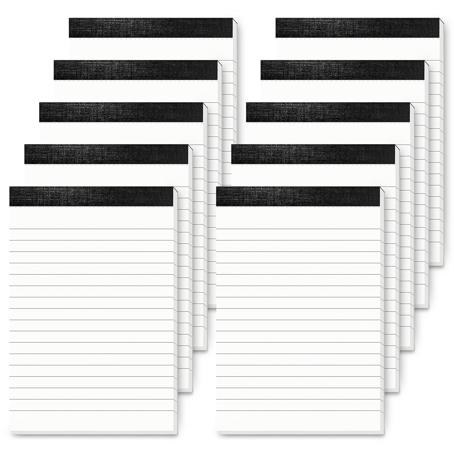 Umi 10pc Pack A5 Size Small Ruled Notepads 21 x 14 cms,35 Sheets Each Visit the Amazon Brand - Umi Store